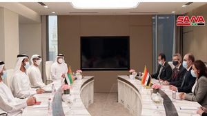 التقى وزير الاقتصاد والتجارة الخارجية في حكومة النظام بنظيره الإماراتي في دبي- وكالة سانا