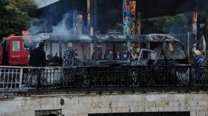 التفحير استهدف حافلة بيات عسكرية في ريف دمشق- تويتر