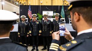 حضر المراسم "عدد من كبار ضباط القوات البحرية السعودية والأمريكية"- واس