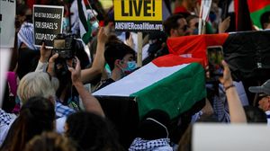 مظاهرات داعمة لفلسطين في أمريكا- الأناضول