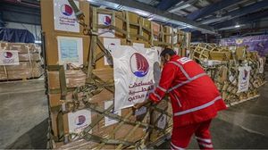 طائرتان قطريتان تحملان شحنة مساعدات إغاثية عاجلة إلى قطاع غزة وصلت إلى مطار العريش- مواقع التواصل