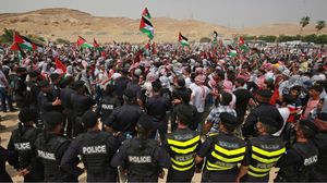 شددت الداخلية الأردنية على أنها لن تسمح للمتظاهرين الاقتراب من المناطق الحدودية - جيتي