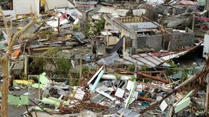 الدمار الذي خلّفه اعصار هايان في الفلبين - ا ف ب