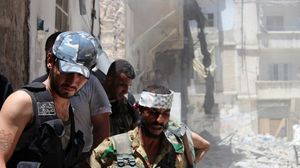 سقوط عدد من المدنيين جرحى جراء قصف الصواريخ بريف درعا - ا ف ب