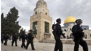 أدى المستوطنون طقوساً دينية بحماية الشرطة الإسرائيلية (أرشيفية) - أ ف ب