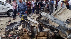 سيارة مفخخة انفجرت في أحد الشوراع شرقي بغداد (أرشيفية) - ا ف ب