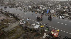 الدمار الذي خلّفه إعصار هايان في الفلبين - ا ف ب