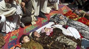 صورة أرشيفية لأطفال أفغان قتلتهم غارات الناتو - أ ف ب