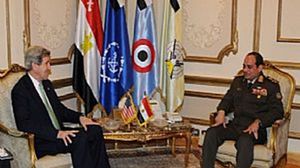 الجنرال عبدالفتاح السيسي يستقبل وزير خارجية أمريكا جون كيري(أرشيفية)- ا ف ب
