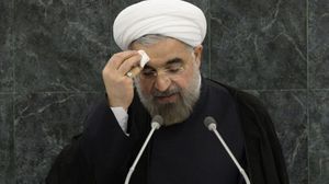 الرئيس الايراني حسن روحاني - ا ف ب