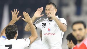فرحة لاعبي السد في الفوز على غريمه العربي