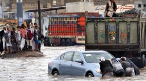 أمطار غزيرة في اليمن تملأ الشوارع وتهدم المساكن التاريخيه (أرشيفية)