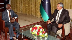  وزير الخارجية السوداني كرتي وقويدر رئيس مجلس النواب الليبي - أرشيفية