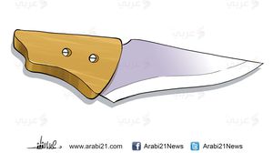 ثورة السكاكين في فلسطين ـ كاريكاتير د.علاء اللقطة