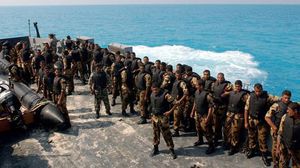 جنود الصاعقة من الجيش المصري البحري - ا ف ب 