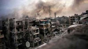 منظر عام من مدينة بنغازي ويظهر فيها جانب من الدمار