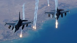 طائرات أمريكية تقصف أهدافا للدولة الإسلامية في العراق (أرشيفية) - أ ف ب