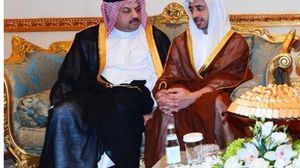 وزير الخارجية الإماراتي عبدالله بن زايد مع نظيره القطري خالد العطية في الرياض - تويتر