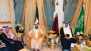 جانب من اجتماع زعماء الدول الخليجية في الرياض - وكالات