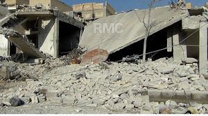 مدرسة ابن خلدون التي استهدفها النظام السوري - مركز الرقة الإعلامي