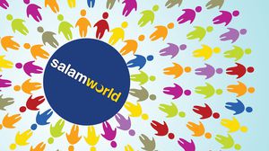 شعار موقع سلام وورد (salamworld.com) - (فيسبوك)