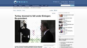 نشرت القناة الإيرانية التصريحات المفبركة تحت عنوان: "الرئيس السابق: تركيا آيلة للسقوط تحت حكم أردوعان"