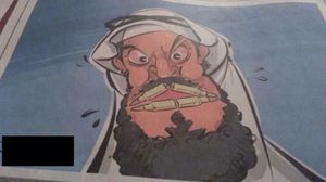 الكاريكاتير الذي نشرته صحيفة الجزيرة السعودية ويستهزئ باللحية - أرشيفية