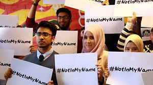 حظيت حملة NotInMyName بتفاعل كبير بين رواد مواقع التواصل الاجتماعي - أرشيفية