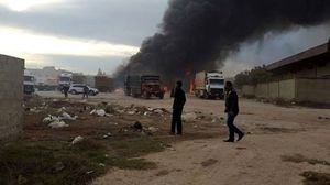 الطائرات الروسية تقصف شاحنات الإغاثة قرب الحدود السورية التركية - الأناضول