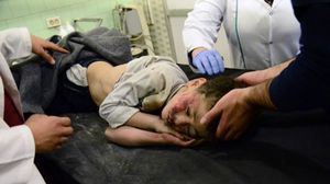 الأطفال ضحايا القصف الروسي والسوري على أحياء حلب المحاصرة - أرشيفية - أ ف ب