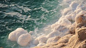 يشهد البحر الميت تراجعا ملحوظا في منسوب مياهه- تويتر