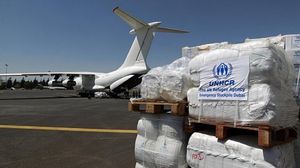 طائرة مساعدات إغاثية للأمم المتحدة في مطار صنعاء- أرشيفية