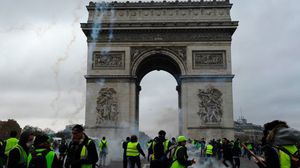 الشرطة واهجت المحتجين بقوة في باريس- جيتي