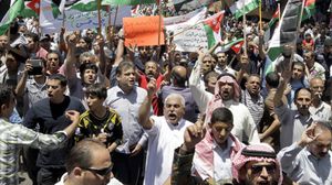 مدير الدرك الأردني كان اتهم المتقاعدين المشاركين في المظاهرات بأنهم مدعومون من جهات خارجية- جيتي 