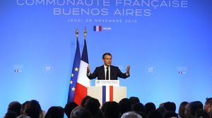 الرئيس الفرنسي يسعى إلى دفع إصلاح منظمة التجارة العالمية وحماية اتفاق باريس للمناخ- جيتي