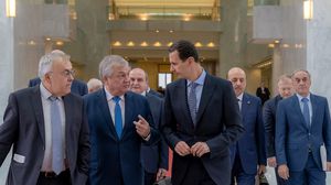 الأسد مع المبعوث الخاص لبوتين- صفحة رئاسة النظام السوري