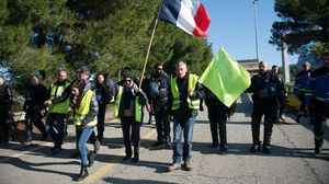 شهدت باريس ومدن فرنسية احتجاجات بالذكرى السنوية الأولى لتظاهرات الستر الصفراء- جيتي 