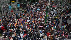 اتهم وزير داخلية بوليفيا الرئيس الفنزويلي بالتخطيط لزعزعة استقرار الحكومات بأمريكا الجنوبية- جيتي