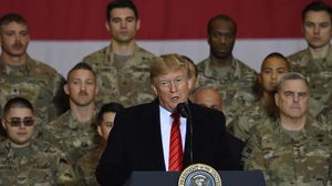 ترامب هبط يوم الخميس دون إعلان مسبق في قاعدة باغرام الجوية العسكرية بأفغانستان- تويتر