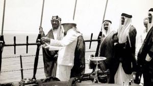  الملك عبد العزيز بن سعود حضر الاحتفال بأول شحنة نفط تجارية- أرشيفية