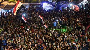 متظاهرون وسط العاصمة العراقية بغداد- جيتي