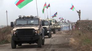 أشارت وزارة الدفاع الأذرية إلى أن الطريق الجبلي الذي سيعبره الجيش أزيلت منه الألغام- جيتي