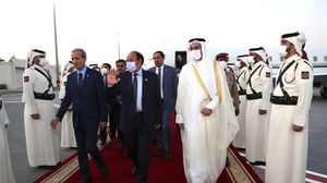 هذه الزيارة الأولى للرجل الثاني في السلطة اليمنية المعترف بها دوليا إلى الدوحة منذ اندلاع الأزمة الخليجية- تويتر