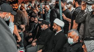 يحتج المتظاهرون ومعظمهم من أنصار فصائل شيعية مسلحة على النتائج الأولية للانتخابات البرلمانية المبكرة- تويتر