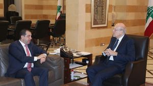 التقى ميقاتي مدير برنامج الأغذية العالمي في لبنان عبدالله الوردات- رئاسة الوزراء اللبنانية