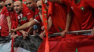 مشجعو المغرب رفعوا خلال الأيام الماضية أعلام فلسطين في فعاليات المونديال- تويتر