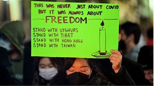 تشهد الصين احتجاجات ضد إجراءات الإغلاق المتعلقة بتفشي فيروس كورونا - جيتي