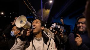 محتجون في الصين- جيتي