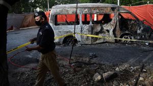 الانفجار استهدف دورية للشرطة الباكستانية- جيتي