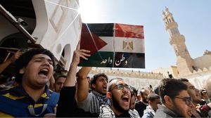 خرجت احتجاجات واسعة في مصر تضامنا مع غزة - جيتي